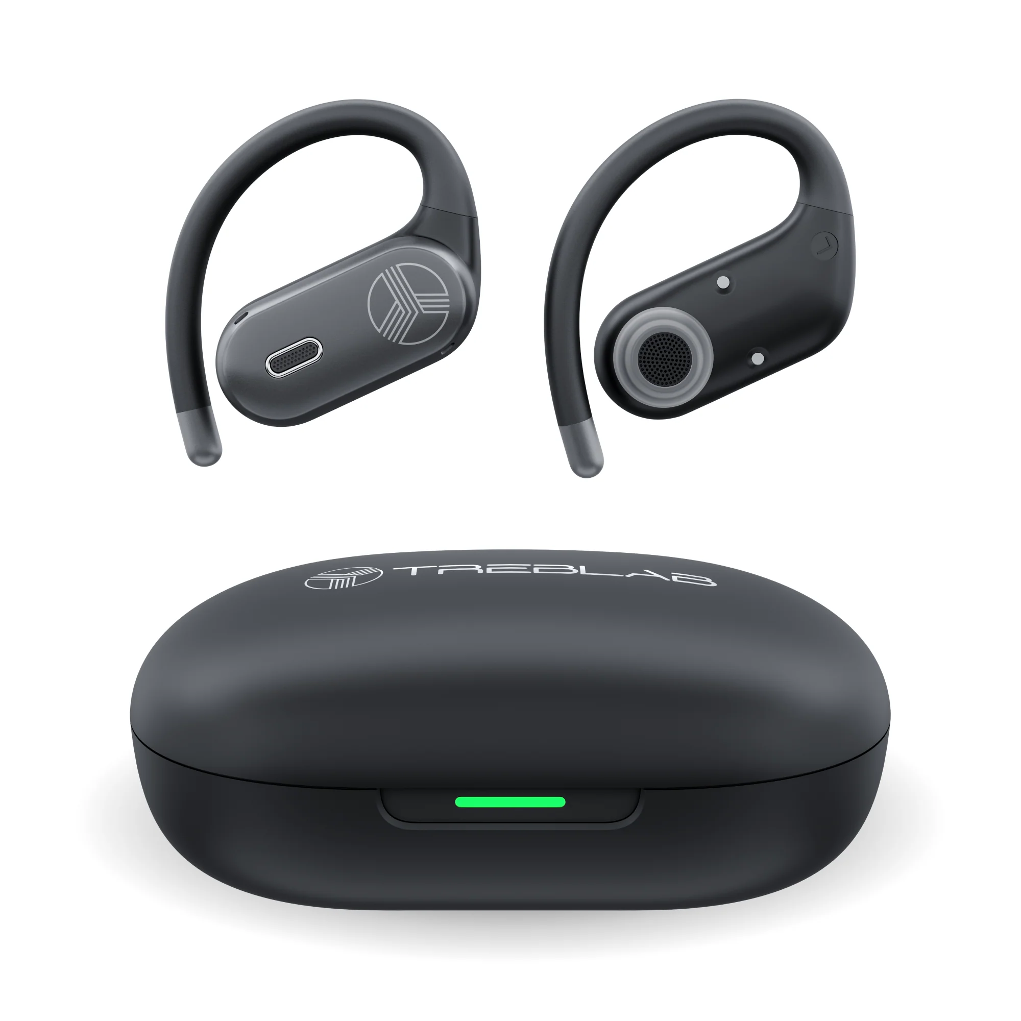 TREBLAB X-Smart Wireless Earbuds with Translation & AI Assistant | 144-language real-time translator. 4 mics. IPX5. earhook secure fit. 8.5H battery. BT 5.4. gaming mode